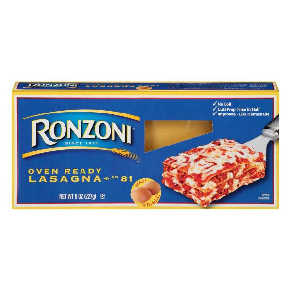 Ronzoni Oven Ready Lasagna The Loaded