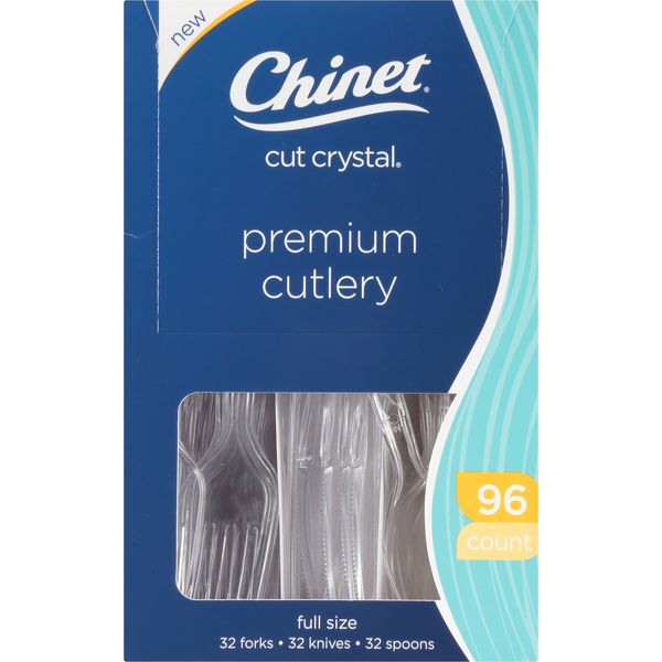 Chinet 7 Cut Crystal Plates, 32 ct