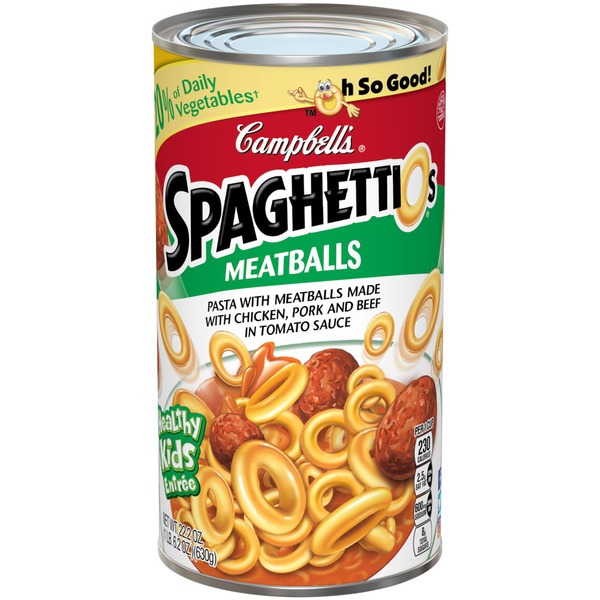 Campbell's SpaghettiOs Microwavable Pasta with Tomato Sauce Cheese