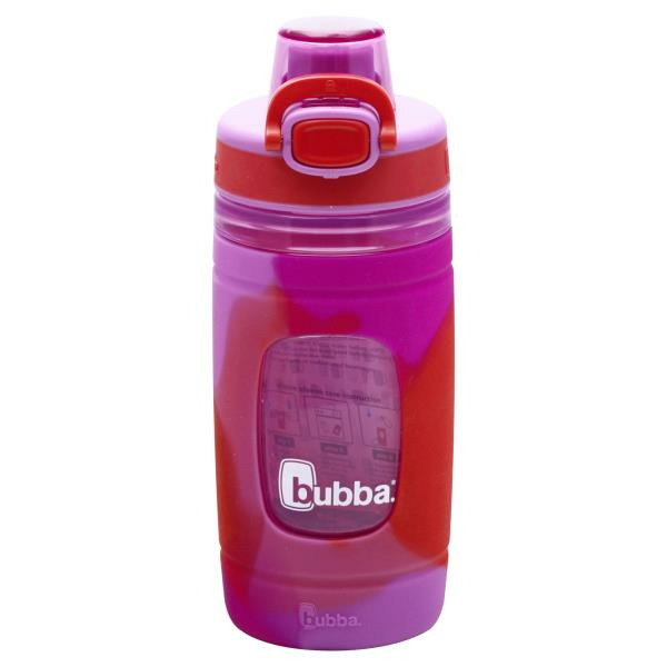 bubba Flo Kids Water Bottle with Silicone Sleeve, 16 oz., Dragon Fruit and  Juicy Grape
