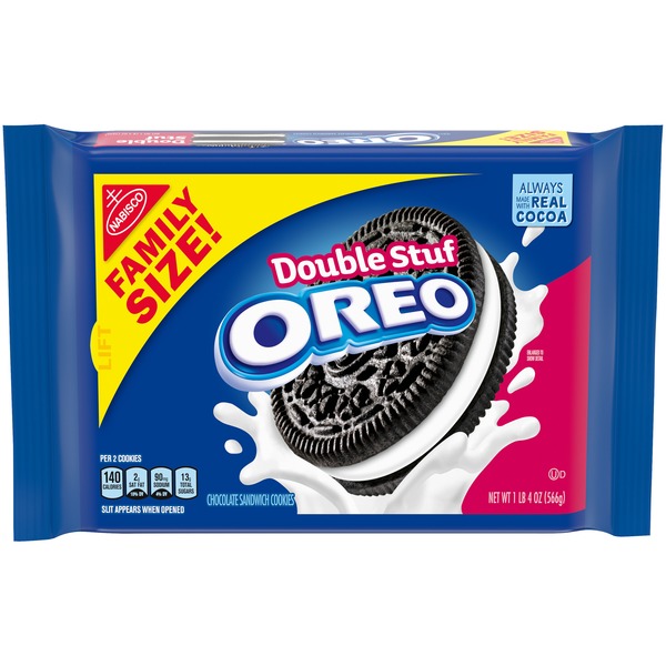 Oreo Double Stuf Chocolate Sandwich Cookies, Original Flavor, 1 ...