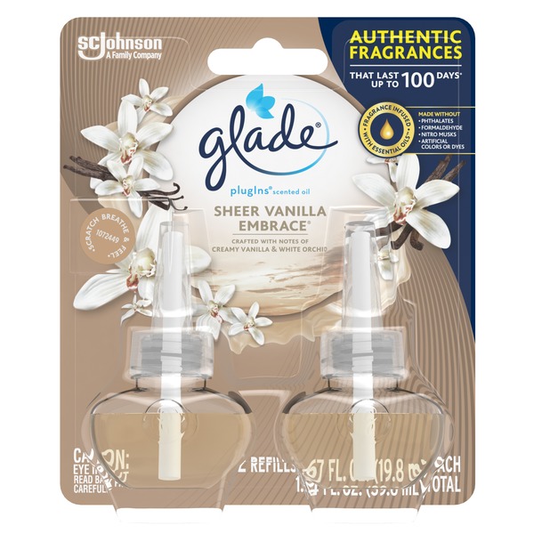 Glade Scented Oil Air Freshener Sheer Vanilla Embrace The Loaded