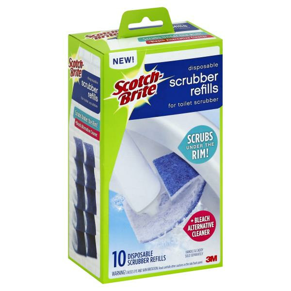 Scotch Brite Toilet Scrubber, Disposable, Fresh Clean Scent