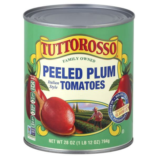 Tuttorosso Tomatoes Peeled Plum Italian Style Tomatoes | The Loaded ...