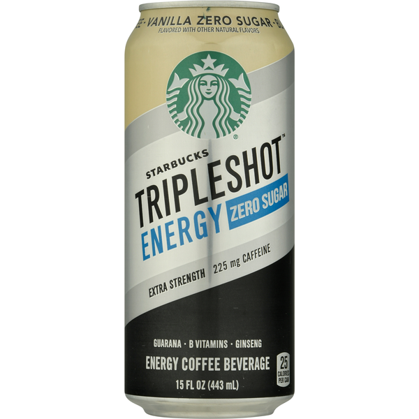 Starbucks Energy Zero Sugar Vanilla Black Coffee Drink | The Loaded ...