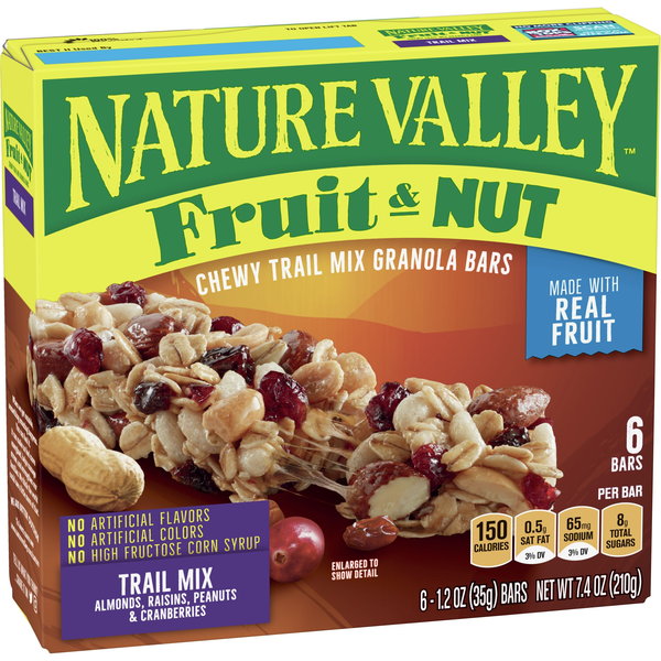 Nature Valley Granola Bars, Almond, Chewy 6 Ea