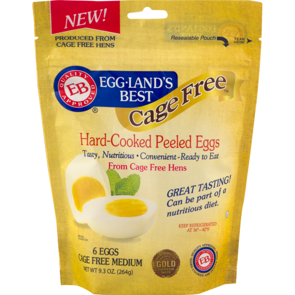 Hard Cooked Peeled Eggs, Eggland's Best Eggs