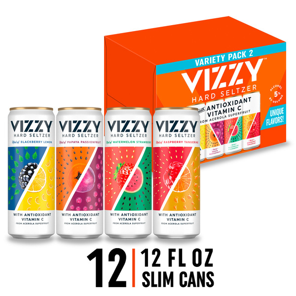 Vizzy Variety Pack 2 Gluten Free Hard Seltzer, Cans | The Loaded ...