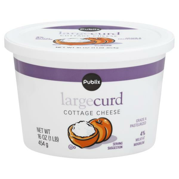 Publix Cottage Cheese, Large Curd, 4 Milkfat Minimum The Loaded