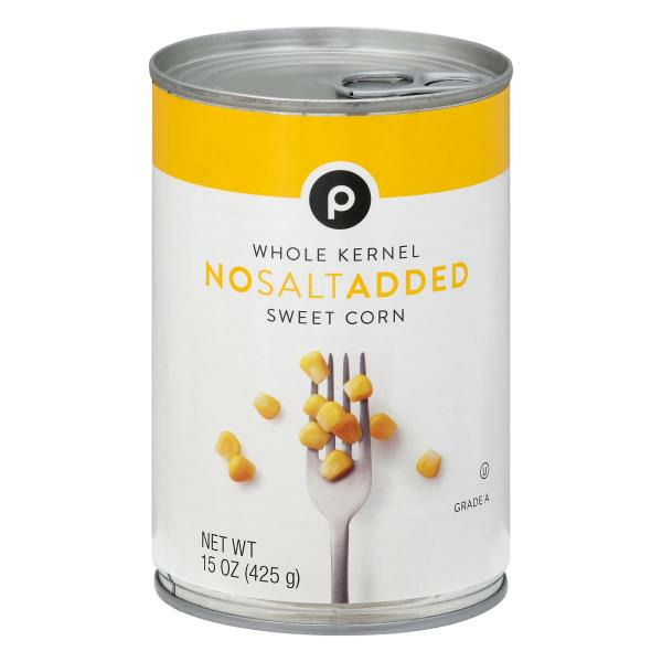 Canned Sweet Whole Kernel Corn - No Salt Added