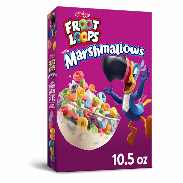 Kellogg’s Froot Loops Breakfast Cereal with Marshmallows, Fruit ...