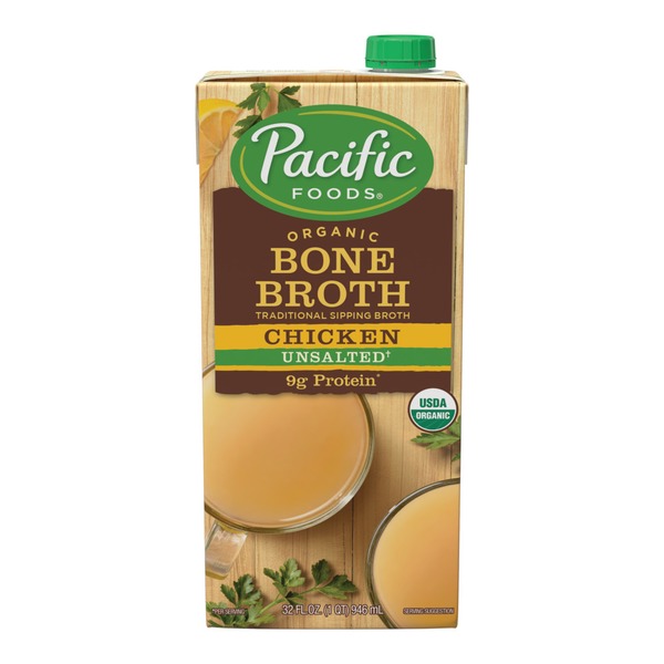 Pacific Organic Unsalted Chicken Bone Broth The Loaded Kitchen Anna