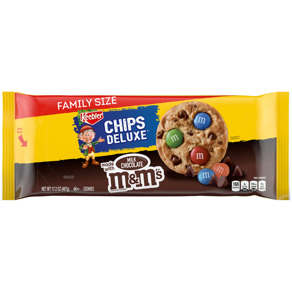 Keebler Cookies, Chips Deluxe, Rainbow, M & M's - 14.5 oz