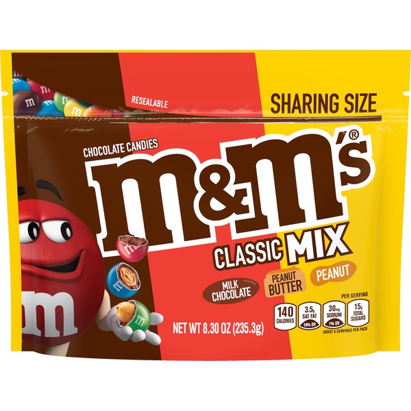 M&M's Peanut Milk Chocolate Harvest Mix Fall Candy, Family Size