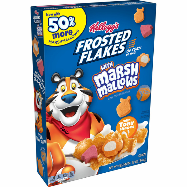 Kellogg's Frosted Flakes Breakfast Cereal, 7 Vitamins and Minerals