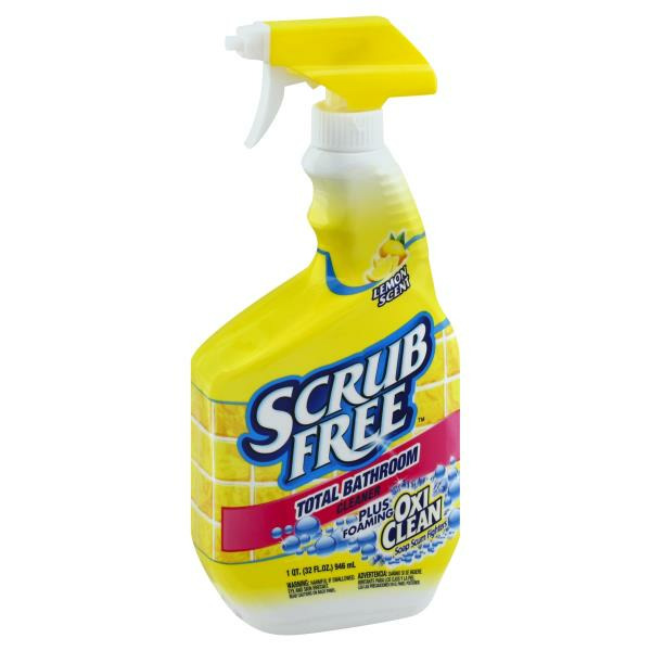 Scrub Free Plus Foaming Oxi Clean Lemon Scent Total Bathroom Cleaner ...