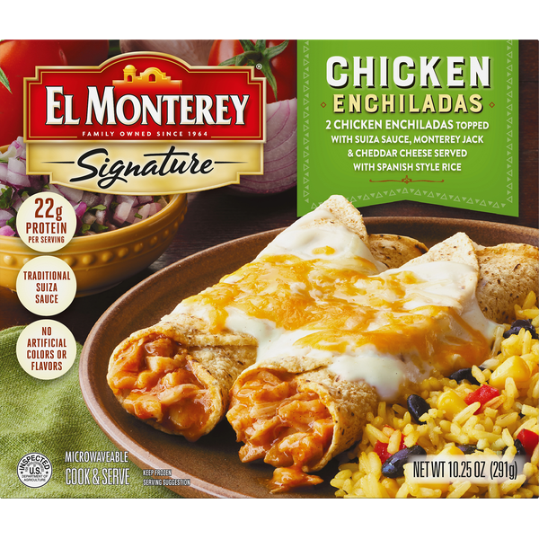 El Monterey Signature Chimichangas Chicken Cheese & Rice