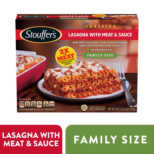 Stouffer's Large Family Size Meat Lovers Lasagna Frozen, 56% OFF