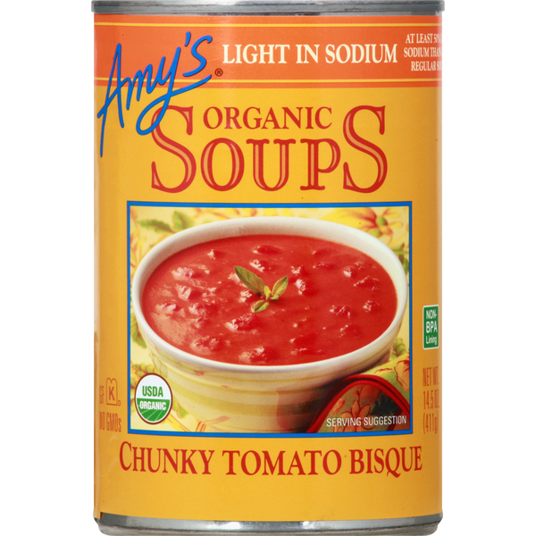 Amy's Kitchen Organic Low Sodium Chunky Tomato Bisque Soup