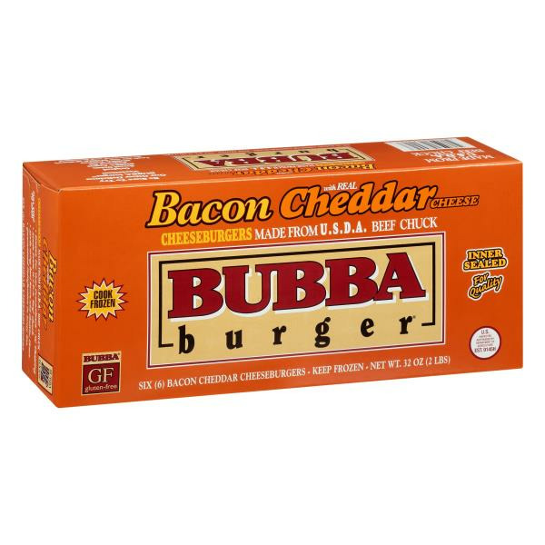 Bubba Burger Cheeseburgers, Bacon Cheddar Cheese