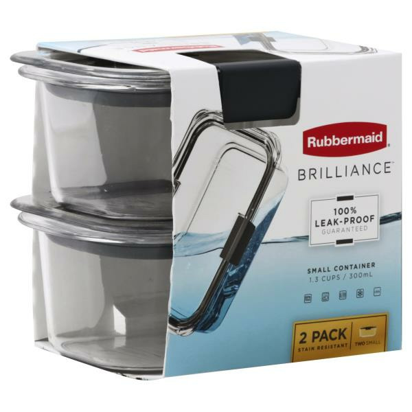 Rubbermaid Containers, Plastic, 1.3 Cup, Value Pack
