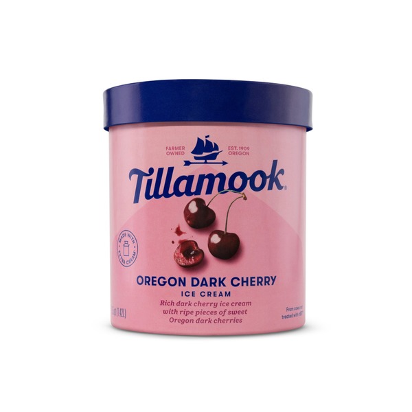 Tillamook Oregon Dark Cherry Ice Cream