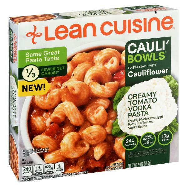 Lean Cuisine Caulipasta Bowls Creamy Tomato Cavatappi Frozen Entrée ...