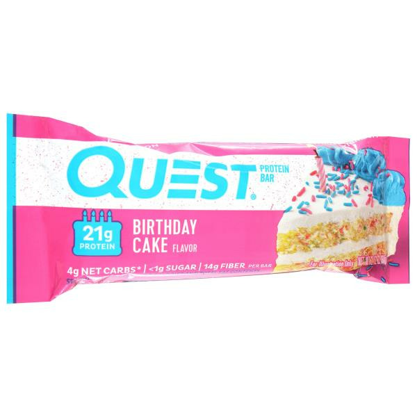 Quest Protein Bar Birthday Cake Flavor | The Loaded Kitchen Anna Maria ...