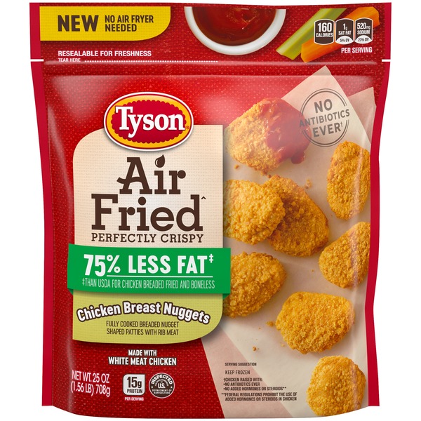 Tyson Grilled And Ready Chicken Breast Nuggets, Air Fried The Loaded